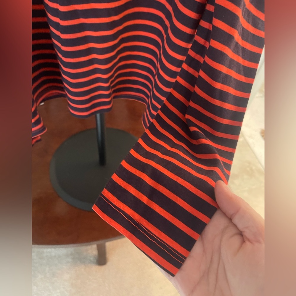 Clare V Le Pufff in Poppy:Navy Breton Stripe Long sleeve Tee French Girl 🇫🇷 - Picture 3 of 11